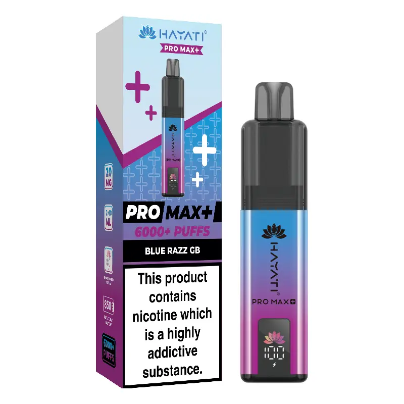 Blue Razz Gummy Bear Hayati Pro Max Plus 6K Prefilled Pod Vape Kit